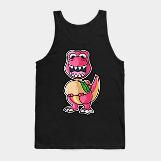 Dinosaur Tyrannosaurus Taco Kawaii Neko Anime Mexican food product Tank Top